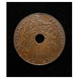 1939-A French Indochina 1 Centieme Ch UNC Rare