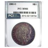 1902-O Morgan PCI MS65 Purple Toning