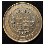 1856 London Rowing Club Lg Medal Rare