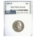 1973-S Quarter PR70 DCAM LISTS $4100