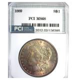 1889 Morgan MS68 LISTS $37500