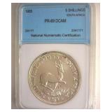 1955 5 Shillings NNC PR69 DCAM South Africa