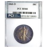 1943-D Walking Liberty MS66 LISTS $240
