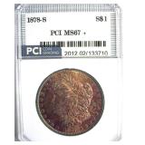 1878-S Morgan MS67+ LISTS $20000