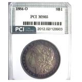 1884-O Morgan PCI MS65 Nice Color