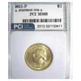 2011-P Pos A $1 A. Johnson PCI MS69