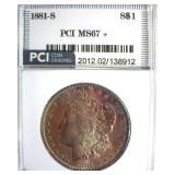 1881-S Morgan MS67+ LISTS $1800