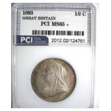 1893 1/2C PCI MS65+ Great Britain