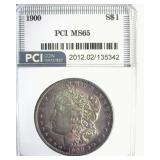 1900 Morgan PCI MS65 Purple Toning
