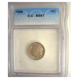 1955 Dime ICG MS67