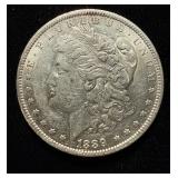 1889-O Morgan AU+