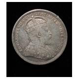 1907 Canada 25 Cents .925 Silver