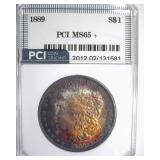 1889 Morgan MS65+ LISTS $425