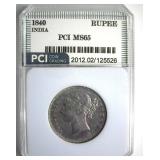 1840 Rupee PCI MS65 India
