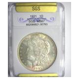 1921 Morgan SGS MS67 LISTS $17500