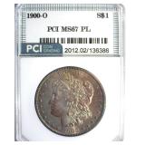 1900-O Morgan MS67 PL LISTS $6750