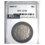 1889-CC Morgan AU50 LISTS $10000