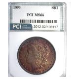 1896 Morgan PCI MS65 Great Color