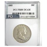 1962 Franklin PR69 DCAM LISTS $3850