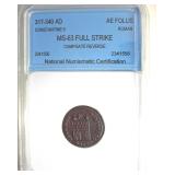 317-340 AD Constantine II MS63 Full Stk Rome