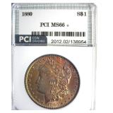 1880 Morgan MS66+ LISTS $4750