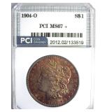 1904-O Morgan MS67+ LISTS $43500