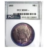 1922 Peace PCI MS65+ Fantastic Color
