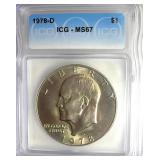 1978-D Ike ICG MS67 LIST $9500 RARITY 67