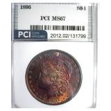 1896 Morgan MS67 LISTS $1650