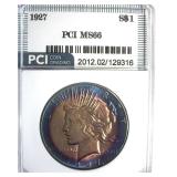 1927 Peace MS66 LISTS $26500