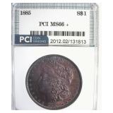 1885 Morgan MS66+ LISTS $700