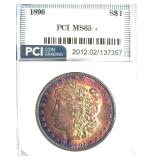1896 Morgan PCI MS65+ Amazing Color
