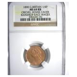 1890 1/4P NGC MS64 RB Great Britain