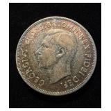 1951 Australia 50th Anniv Florin Silver Rare Type