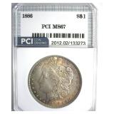 1886 Morgan MS67 LISTS $1500