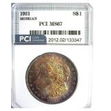 1921 Morgan MS67 LISTS $9500