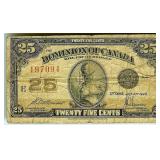 1923 25 Cents The Dominion of Canada