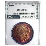 1896 Morgan PCI MS65+ Incredible Color