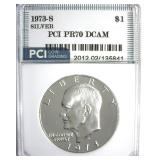 1973-S Silver Ike PR70 DCAM LISTS $1350