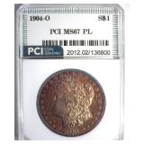 1904-O Morgan MS67 PL LISTS $20000