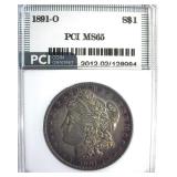 1891-O Morgan MS65 LISTS $5500