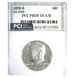1976-S Silver Kennedy PR70 DCAM LISTS $250