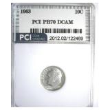 1963 Dime PR70 DCAM LISTS $150 in 69 DCAM