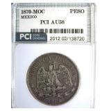 1870-MOC Peso PCI AU58 Mexico