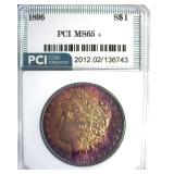 1896 Morgan PCI MS65+ Outstanding Color