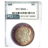 1886 Morgan PCI MS65+ Great Color
