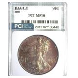 1993 Silver Eagle MS70 LISTS $3400