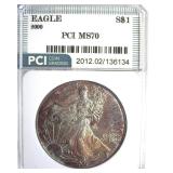 2000 Silver Eagle MS70 LISTS $3250