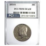 1973-S Kennedy PR70 DCAM LISTS $1650