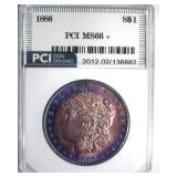 1886 Morgan MS66+ LISTS $750